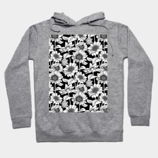 Sunflowers Line Art Hoodie